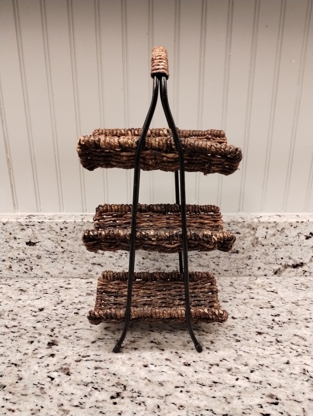 Wine Rack Wicker 3 Tier - Picture 4 of 6